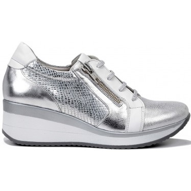 ZAPATOS FLUCHOS F0722 BUFALINO PLUS ARGENTO