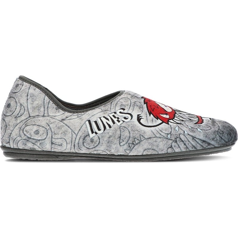 PANTUFLA VULLADI 4613 ESTAMPADO GRIS