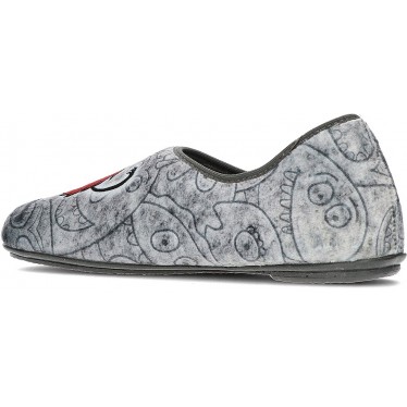 PANTUFLA VULLADI 4613 ESTAMPADO GRIS