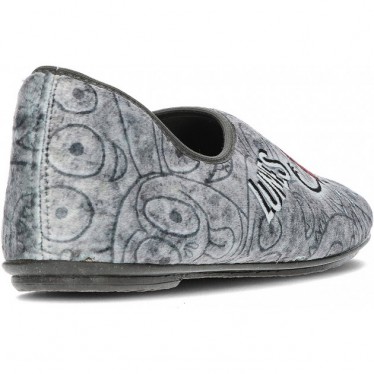 PANTUFLA VULLADI 4613 ESTAMPADO GRIS