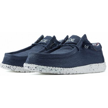 ZAPATOS DUDE WALLY STRETCH M BLUE