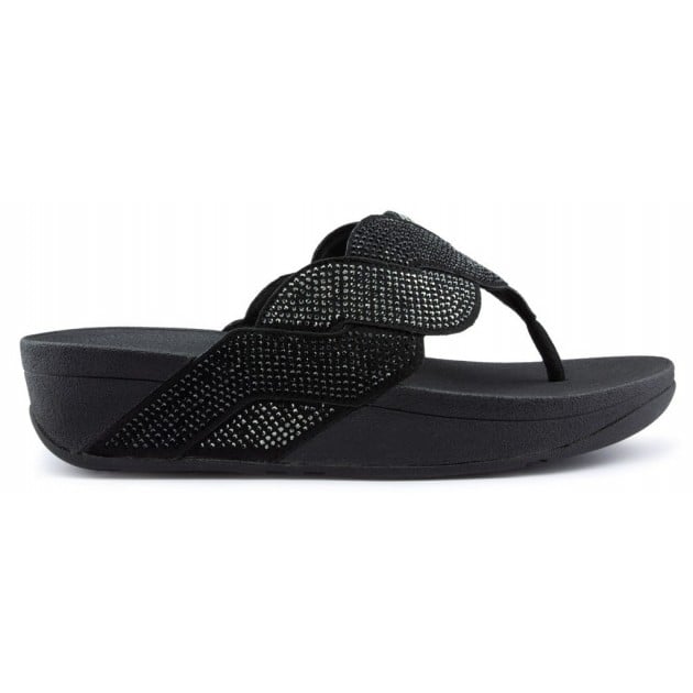 SANDALIAS FITFLOP PAISLEY ROPE TOE THONGS BLACK SANDALIAS FITFLOP PAISLEY ROPE TOE THONGS BLACK