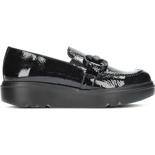 MOCASÍN WONDERS CARIBU A-2821 NEGRO