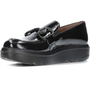 MOCASÍN WONDERS CARIBU A-2821 NEGRO