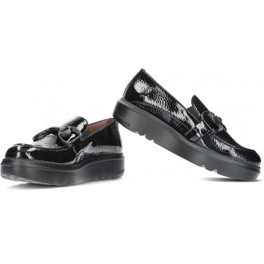 MOCASÍN WONDERS CARIBU A-2821 NEGRO