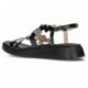 SANDALIAS WONDERS QUEEN C-6510 NEGRO