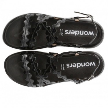 SANDALIAS WONDERS QUEEN C-6510 NEGRO