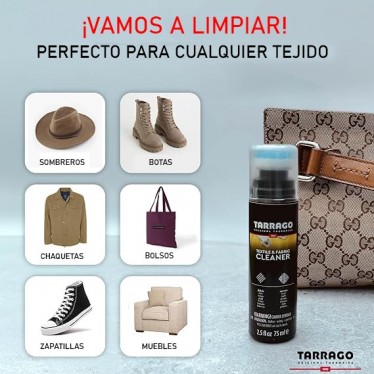 LIMPIADOR TARRAGO TEXTIL CALZADO Y ACCESORIOS 75ML NEUTRAL