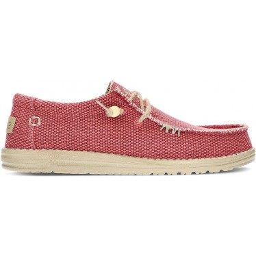 ZAPATOS DUDE WALLY BRAIDED RED