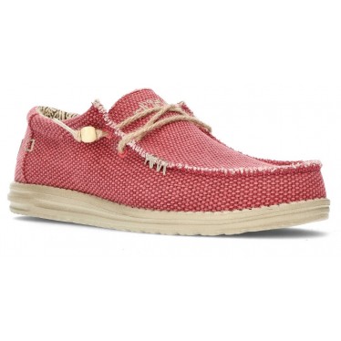 ZAPATOS DUDE WALLY BRAIDED RED