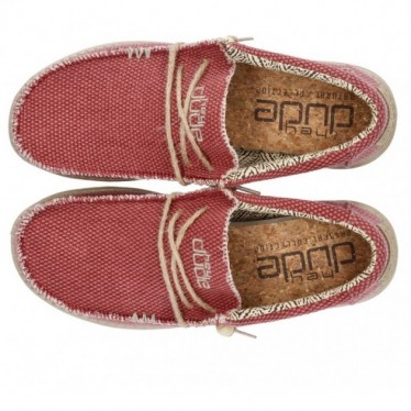 ZAPATOS DUDE WALLY BRAIDED RED