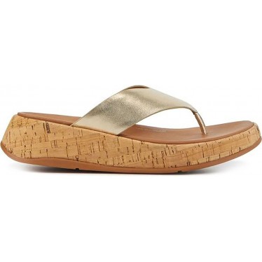 SANDALIAS FITFLOP FT7 F-MODE LTH PLATINO