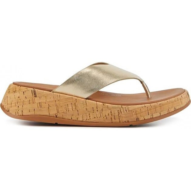 SANDALIAS FITFLOP FT7 F-MODE LTH PLATINO SANDALIAS FITFLOP FT7 F-MODE LTH PLATINO