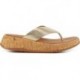 SANDALIAS FITFLOP FT7 F-MODE LTH PLATINO