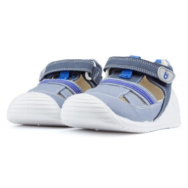SANDALIAS BIOMECANICS LONA BEBÉ MAX AZUL_MARINO