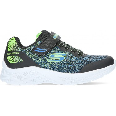 ZAPATILLAS SKECHERS 403920 MICROSPEC II BLUE_LIME