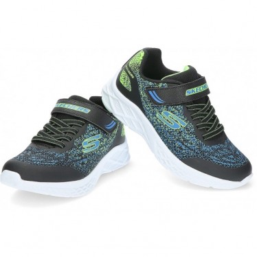 ZAPATILLAS SKECHERS 403920 MICROSPEC II BLUE_LIME