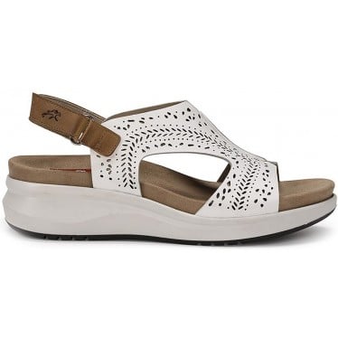 SANDALIA FLUCHOS TIBET F1481 BLANCO