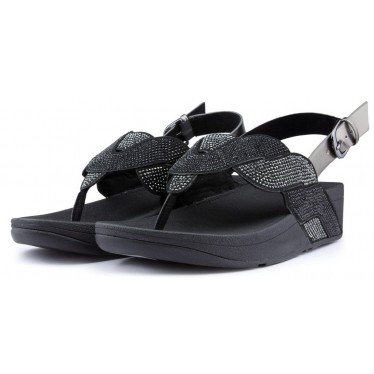 SANDALIAS FITFLOP PAISLEY ROPE BACK STRAP BLACK