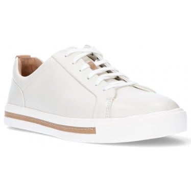 ZAPATILLAS CLARKS UN MAUI LACE W ANCHO NORMAL BLANCO