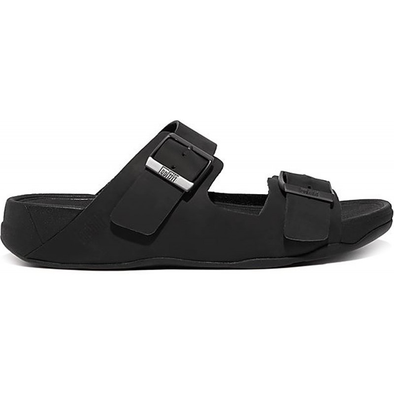 SANDALIAS FITFLOP GD2 GOGH MOC BUCKLE LTH SLIDES BLACK