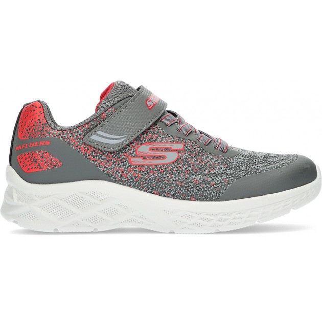 ZAPATILLAS SKECHERS 403920 MICROSPEC II GREY_RED