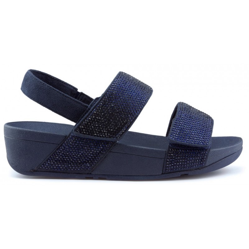 SANDALIAS FITFLOP MINA CRYSTAL BACK STRAP NAVY