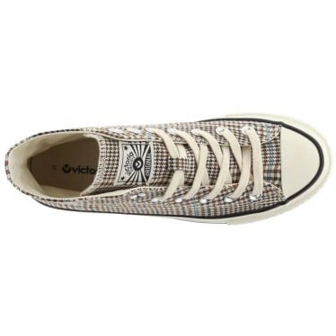 BOTIN VICTORIA 1057104 TRIBU BRILLO CUADROS TAUPE