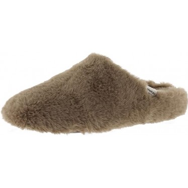 PANTUFLAS VICTORIA 1081101 PELO SOFT MARRON