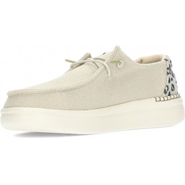 ZAPATOS DUDE WENDY RISE LEO 40204 CREAM