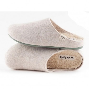PANTUFLAS VICTORIA NORTE FIELTRO 1081100 BEIGE