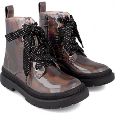 BOTINES GARVALIN METALIZADO 231561-A PLATA