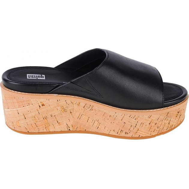SANDALIAS FITFLOP ELOISE CORK WRAP LTHR WG SLIDE FT5 BLACK SANDALIAS FITFLOP ELOISE CORK WRAP LTHR WG SLIDE FT5 BLACK