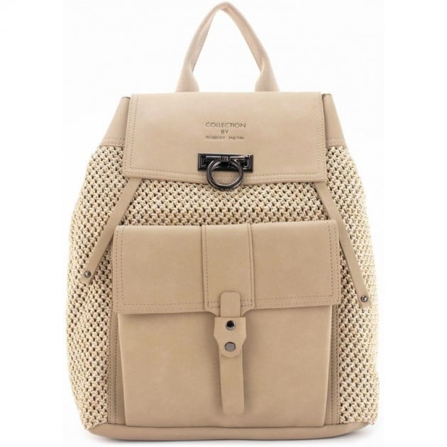 MOCHILA ROBERT PIETRI IBIZA 7017 BEIGE MOCHILA ROBERT PIETRI IBIZA 7017 BEIGE
