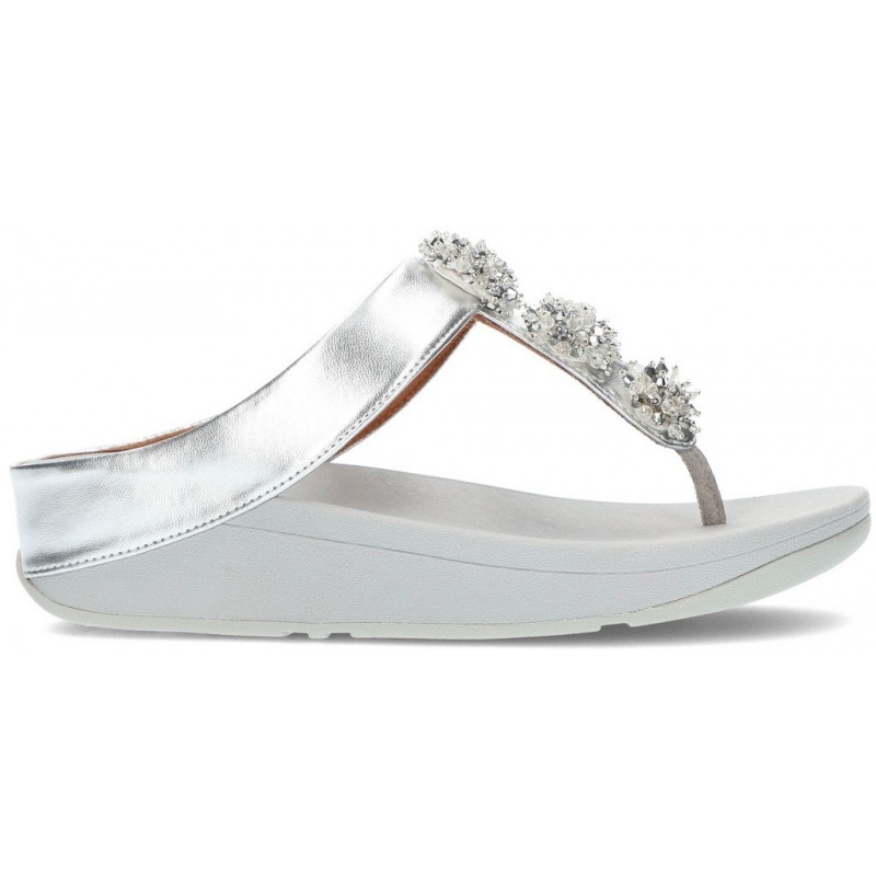 SANDALIAS FITFLOP GALAXY TOE-THONGS SILVER