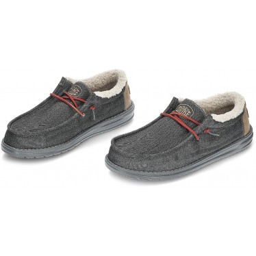 MOCASINES DUDE WALLY BLACK SHELL BLACK