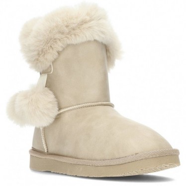 BOTA AUSTRALIANA CONGUITOS BREAKWALK FUR POMPOM BEIG