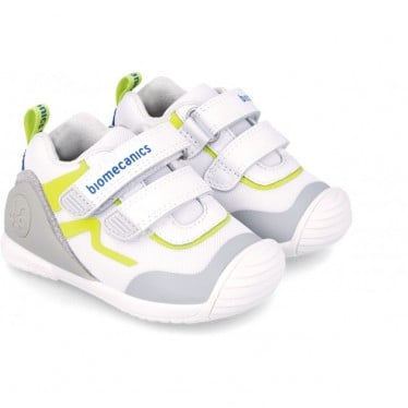 ZAPATILLA BIOMECANICS SPORT 242152 PRIMEROS PASOS BLANCO_PISTACHO