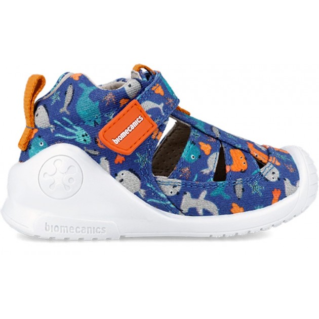 SANDALIAS BIOMECANICS 242185-A ESTAMPADO AZUL SANDALIAS BIOMECANICS 242185-A ESTAMPADO AZUL