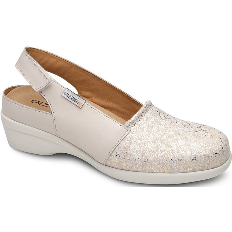 SANDALIAS ORTOPÉDICAS CALZAMEDI 0767 ELÁSTICO ESPECIAL BEIGE