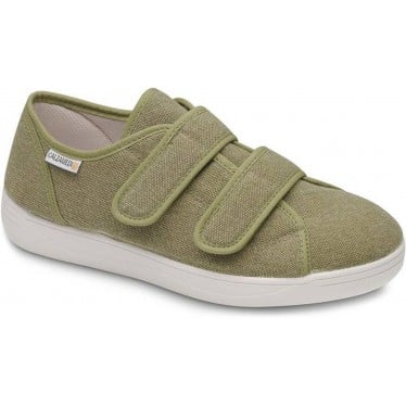 ZAPATOS ORTOPEDICOS LONA CALZAMEDI 3088 KAKI