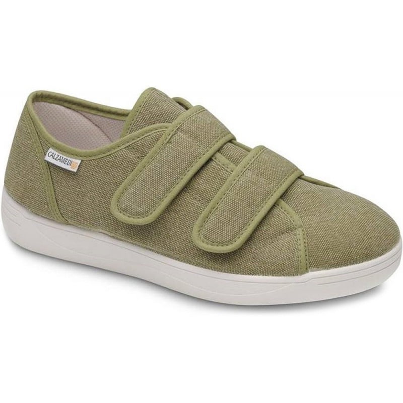 ZAPATOS ORTOPEDICOS LONA CALZAMEDI 3088 KAKI
