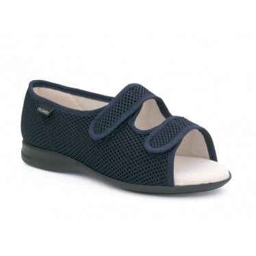 CALZAMEDI SANDALIA ABIERTA VELCROS TELA UNISEX AZUL