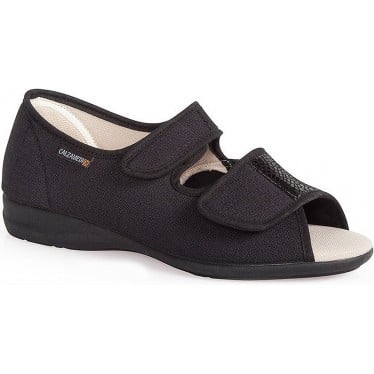 CALZAMEDI SANDALIA 3084 ANCHO ESPECIAL NEGRO