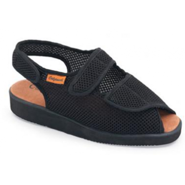 CALZAMEDI DOMESTICO ZAPATILLA DE TELA COMODA UNISEX NEGRO