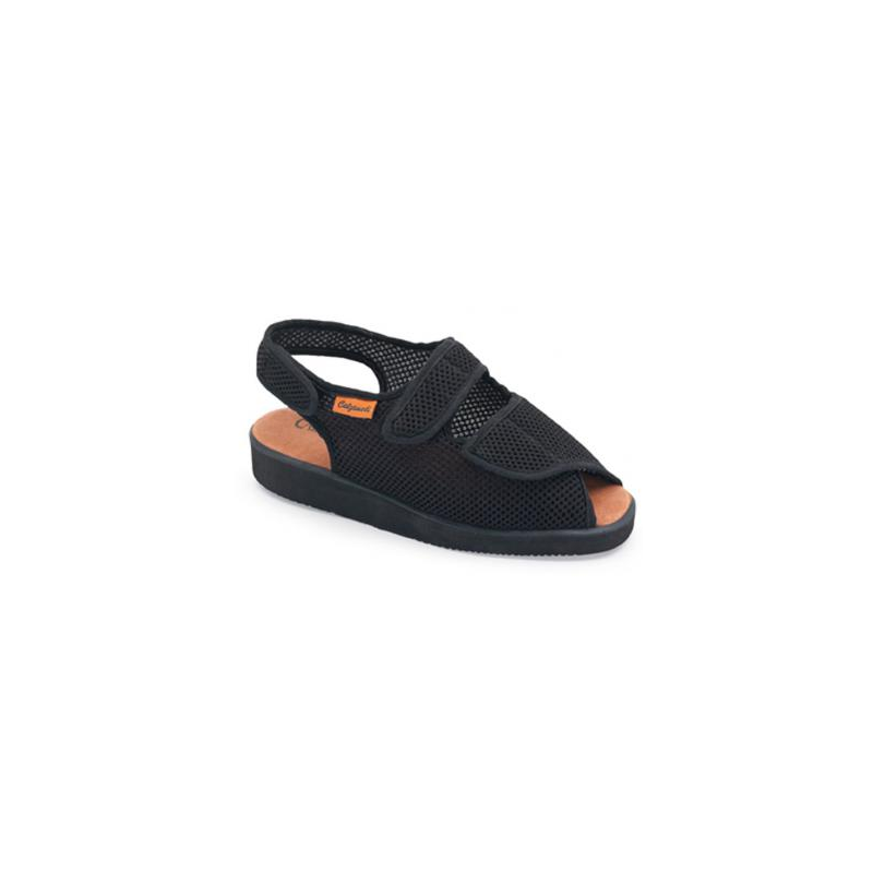 CALZAMEDI DOMESTICO ZAPATILLA DE TELA COMODA UNISEX NEGRO