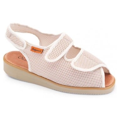 CALZAMEDI DOMESTICO ZAPATILLA DE TELA COMODA UNISEX BEIGE