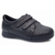 CALZAMEDI ZAPATO COMODO DOBLE VELCRO NEGRO