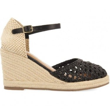 Sandalias GIOSEPPO 72281 Serignan piel trenzada NEGRO