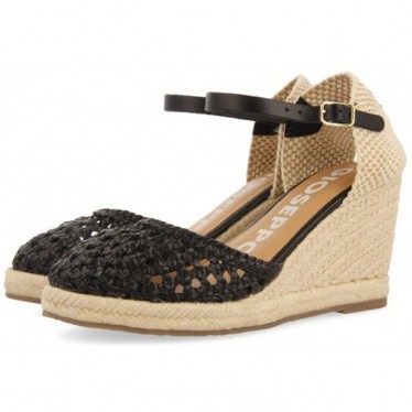 Sandalias GIOSEPPO 72281 Serignan piel trenzada NEGRO